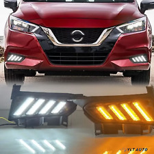 Luz de circulação diurna LED DRL para 2020-2022 Nissan Versa lâmpada de neblina seta comprar usado  Enviando para Brazil