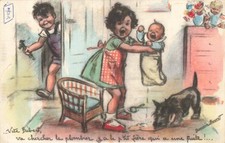 Illustrated postcard germaine d'occasion  Expédié en Belgium