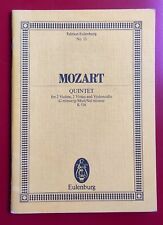 Partition mozart quintette d'occasion  Lille-