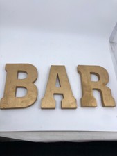 Gold bar sign. for sale  Leominster