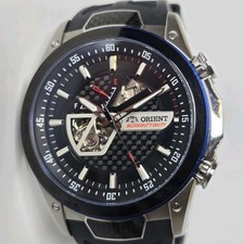 Relógio automático Orient Speedtech preto 45mm coração aberto reserva de energia comprar usado  Enviando para Brazil