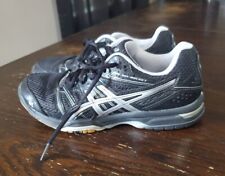 Tênis de quadra de vôlei feminino Asics Gel-Rocket tamanho 7 preto cinza B455N 🏐🏐 comprar usado  Enviando para Brazil
