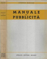 Manuale pubblicità. lorenzo usato  Italia
