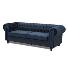 Seater chesterfield velvet for sale  HARROW