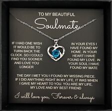 Soulmate necklace birthday for sale  Shipping to Ireland