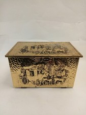 Vintage brass embossed for sale  RUGBY
