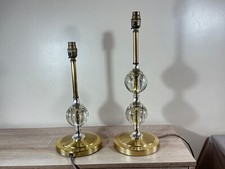 Vintage brass crystal for sale  SOUTHAMPTON