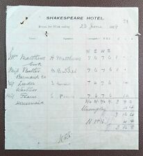 1929 shakespeare hotel for sale  HASTINGS