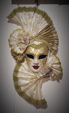 Maschera dama veneziana usato  San Nicandro Garganico