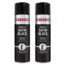 Simoniz satin black for sale  UK