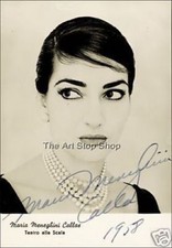 Maria callas autographed usato Maria callas autographed usato  Spedire a Italy