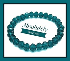  Pulseira elástica de cristal ciano 8 mm x 6 mm comprar usado  Enviando para Brazil
