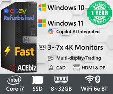 Computador desktop Dell PC i7 SSD 1Y garantia HDMI WiFi 6e Windows 11 pro 7050SFF comprar usado  Enviando para Brazil