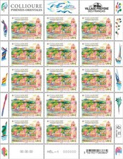 Feuille timbres collioure d'occasion  Évron