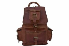 Mochila de viagem para caminhada feita à mão genuína kodiad bolsa de couro vintage mochila , usado comprar usado  Enviando para Brazil