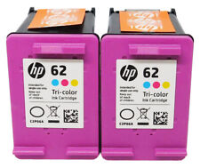 Pacote com 2 cartuchos de tinta HP 62 color C2P06AN GENUÍNOS, usado comprar usado  Enviando para Brazil