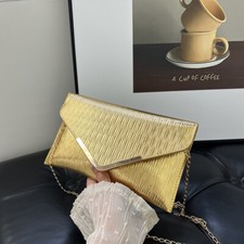 Bolsa de ombro plissada feminina bolsa tiracolo festa de casamento bolsa de formatura comprar usado  Enviando para Brazil