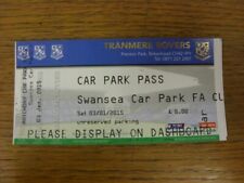 2015 ticket tranmere for sale  BIRMINGHAM