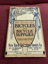 CATÁLOGO ANTIGO 1916 - 1917 BICICLETAS E SUPRIMENTOS NEW YORK SPORTING GOODS CO. , usado comprar usado  Enviando para Brazil