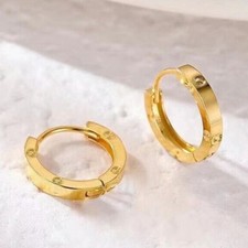 Brincos de argola com clipe de ouro 18k reais AU750 lindos berloques joias 0,65 g± comprar usado Brincos de argola com clipe de ouro 18k reais AU750 lindos berloques joias 0,65 g± comprar usado  Enviando para Brazil