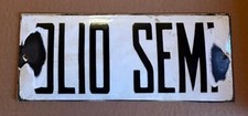 Tabella vintage smaltata usato  Spoleto