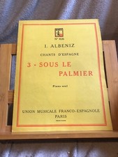 Albeniz palmier partition d'occasion  Rennes