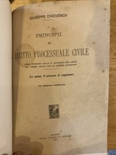 Chiovenda principi diritto usato  Roma