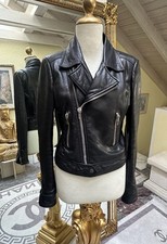 Balenciaga lederjacke biker gebraucht kaufen  Gailingen