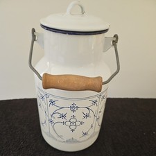 Vintage white enamel for sale  IPSWICH