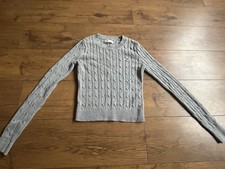 Womens grey cable for sale  ROMFORD