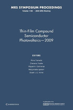 Thin-Film Compound Semiconductor Photovoltaics  2009: Volume 1165 (MRS Proce... segunda mano  Embacar hacia Mexico