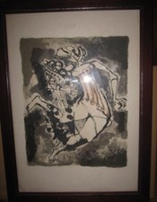 Luciano minguzzi litografia usato  Roma