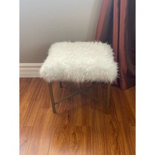 Faux fur stool for sale  North Highlands
