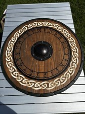 Holzschild wikinger schildwall gebraucht kaufen  Markkleeberg