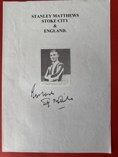 Stanley matthews stoke for sale  CARDIFF