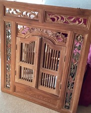 Indonesian teak mirror for sale  READING