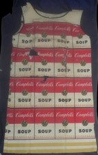 Vestido Souper Andy Warhol 1960 Campbell Soup Paper Dress com etiqueta comprar usado  Enviando para Brazil