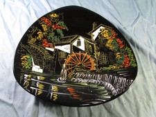 Assiette fond noir d'occasion  Saverdun