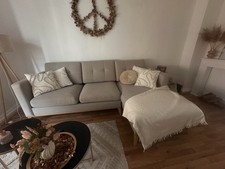 Ecksofa alcantara beige gebraucht kaufen  Düsseldorf