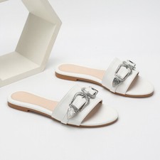 Usado, Sandálias femininas biqueira aberta moda chinelos chinelos chinelos praia verão sapatos comprar usado  Enviando para Brazil
