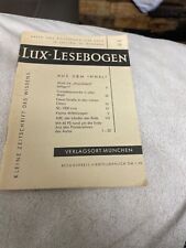 Lux lesebogen 1956 gebraucht kaufen  Straßlach-Dingharting