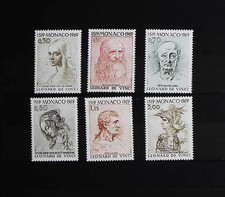 Monaco serie timbres d'occasion  Grièges