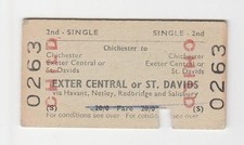 Railway ticket chichester for sale  CHESTER