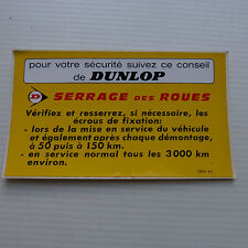 Ancien autocollant dunlop d'occasion  Saint-Romain-de-Colbosc
