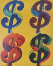 Andy Warhol Dollar Signes Affiche Warhol Foundation 2000 Signée Pop Art Imprimé comprar usado  Enviando para Brazil