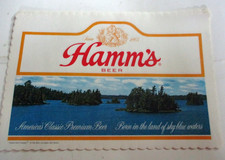Lote vintage de 6 placemats Hamm's Beer Born In the Land of Sky Blue Waters comprar usado  Enviando para Brazil
