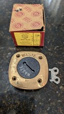 Usado, NOVO ESTOQUE ANTIGO WILCOX CRITTENDEN BRONZE CHANFRADO FLANGE TUBO DECK PLACA PARA DESPERDÍCIO  comprar usado  Enviando para Brazil