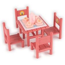 Usado, Mesa com conjunto de chá e 4 cadeiras, brinquedos vintage da década de 1980 para famílias da floresta por MC Toy comprar usado  Enviando para Brazil