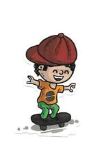 Petit autocollant skate d'occasion  Clermont-Ferrand-