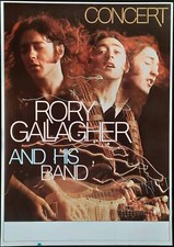 Póster de concierto original de RORY GALLAGHER 1978 "Toma con acabado fotográfico" Alemania segunda mano  Embacar hacia Mexico